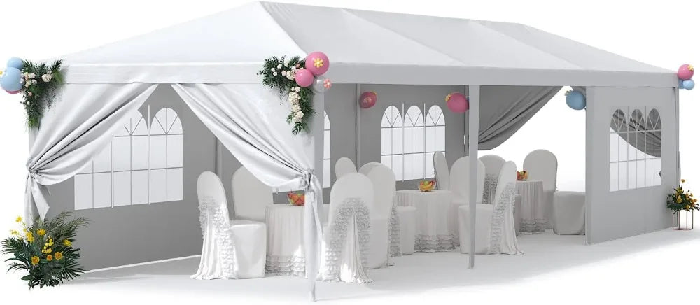 Outdoor Heavy Duty Canopy Tent Gazebo Shelter With Removable Walls