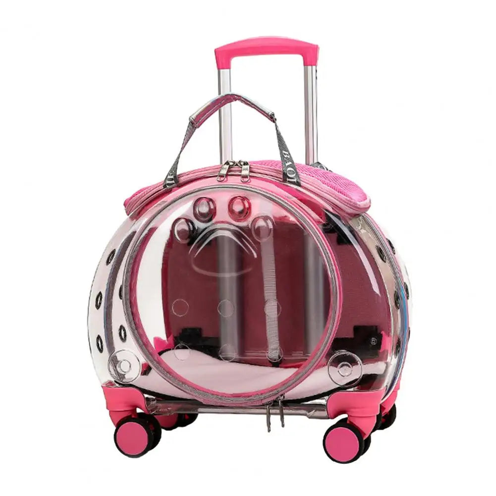 Pet Trolley Case Portable With Ventilation Holes For Cats