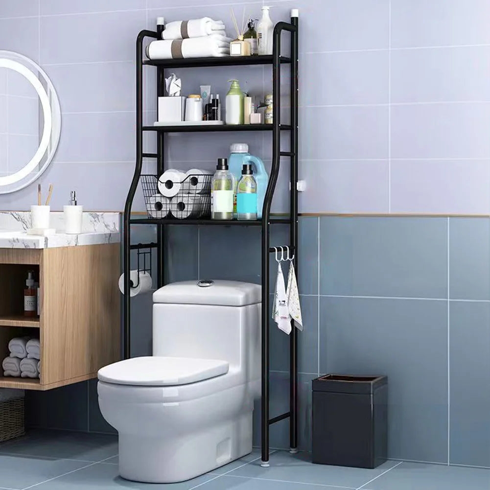 Studyset Over Toilet Storage Shelf Freestanding Metal Bathroom Shelves