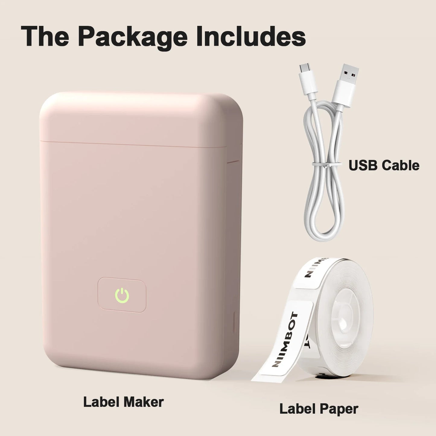 TakeYou Label Maker With Tape Portable Printer For Home Office