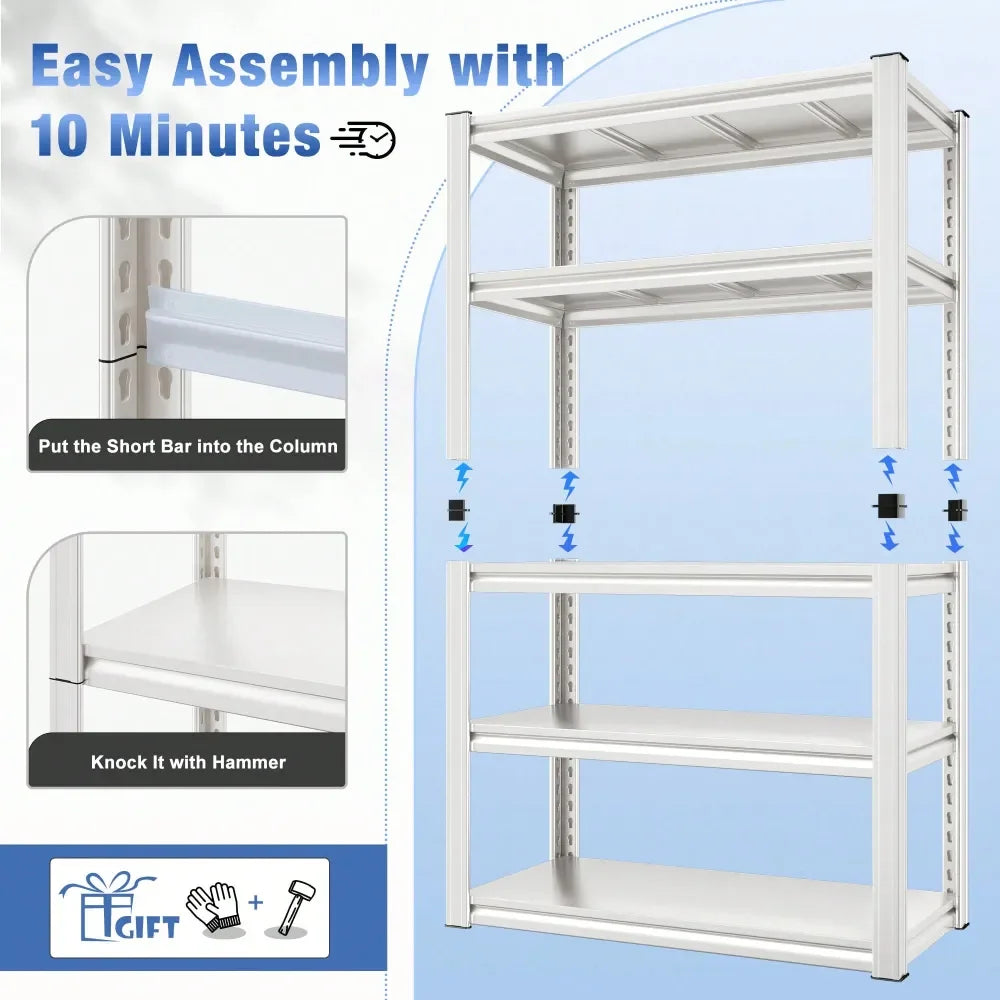 Heavy Duty Metal Shelving Rack 5 Tier Storage Shelf