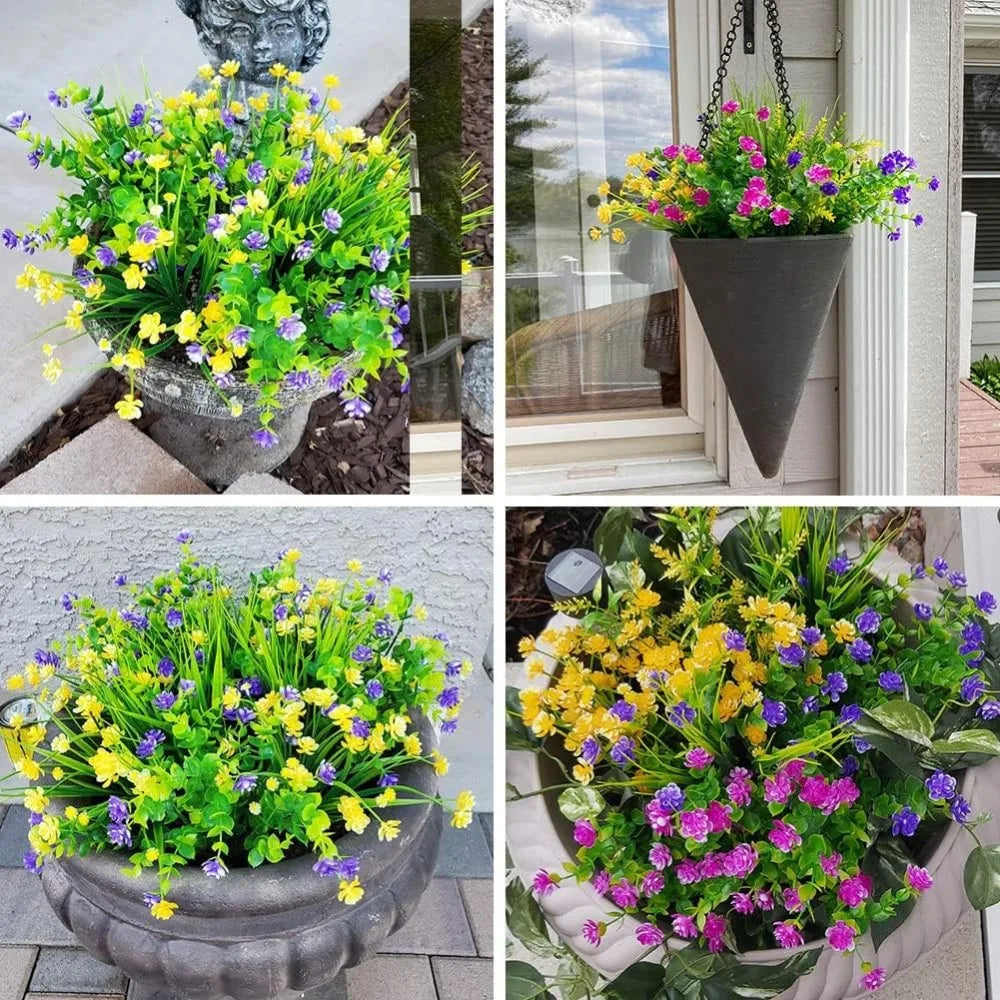 Outdoor Artificial Boxwood Shrubs UV Resistant No Fade For Garden