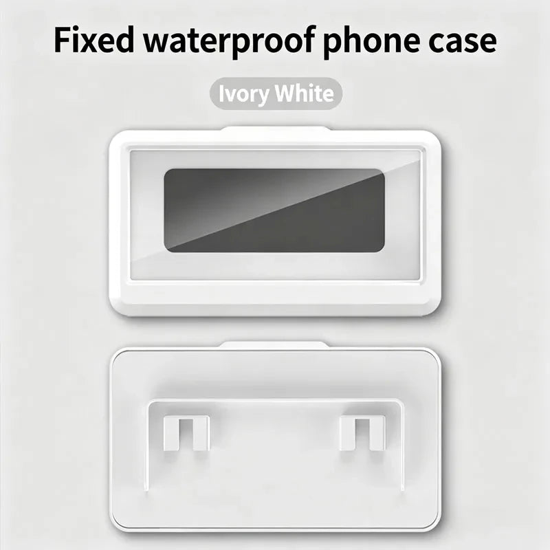 Waterproof Wall Mount Phone Holder With 360 Rotatable Self-Adhesive Stand