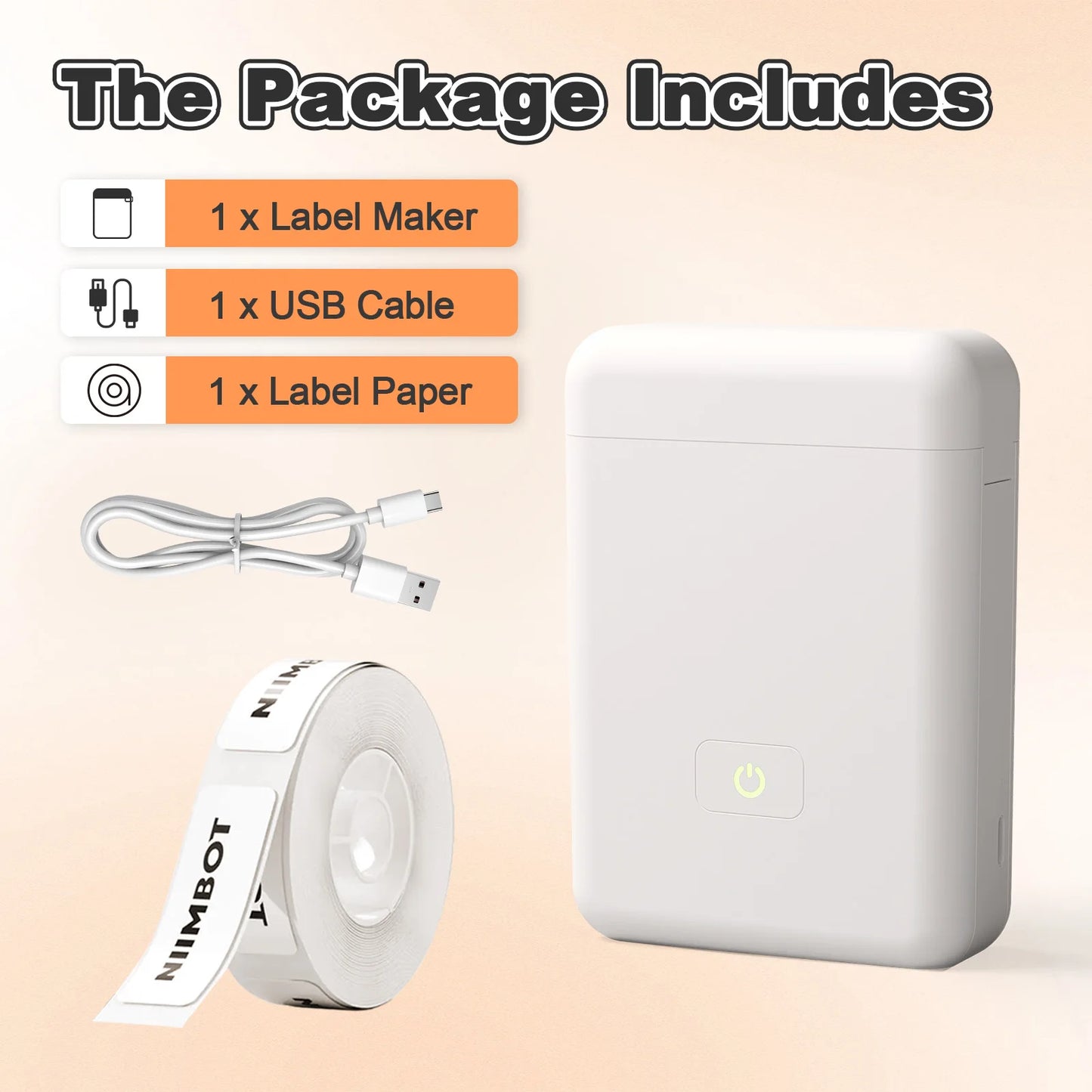 TakeYou Mini Portable Thermal Printer Label Maker Bluetooth