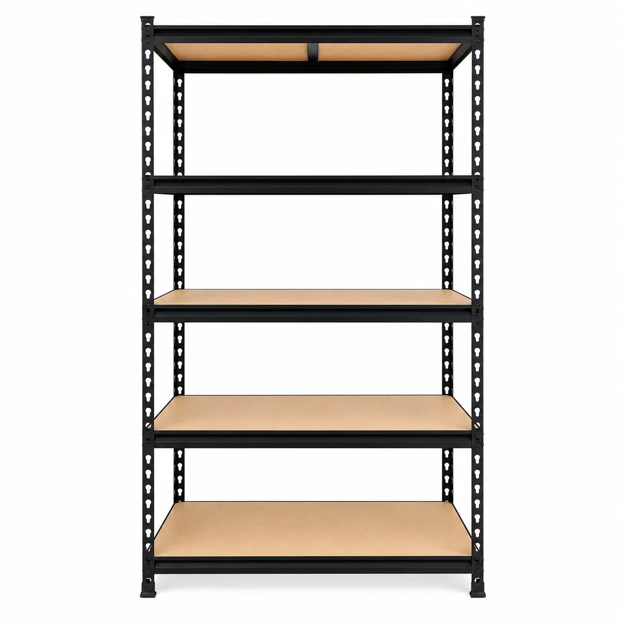 Heavy Duty 5-Tier Metal Shelving Unit With MDF Shelves