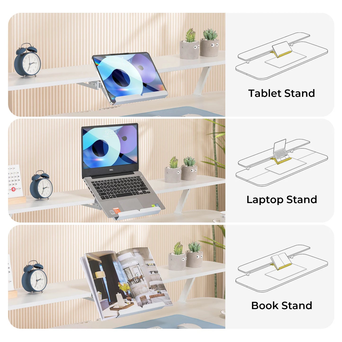 Electric Standing Desk With Drawers Sit Stand Ergonomic Desk