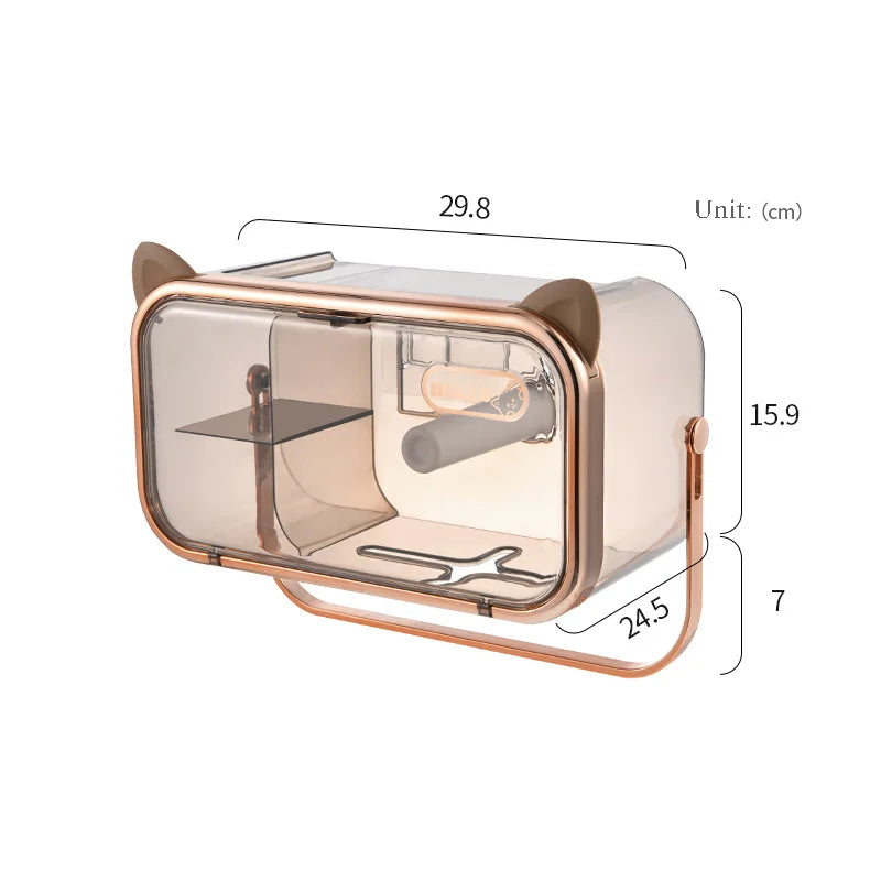 Waterproof Toilet Paper Holder Tissue Box Wall Mounted Rack