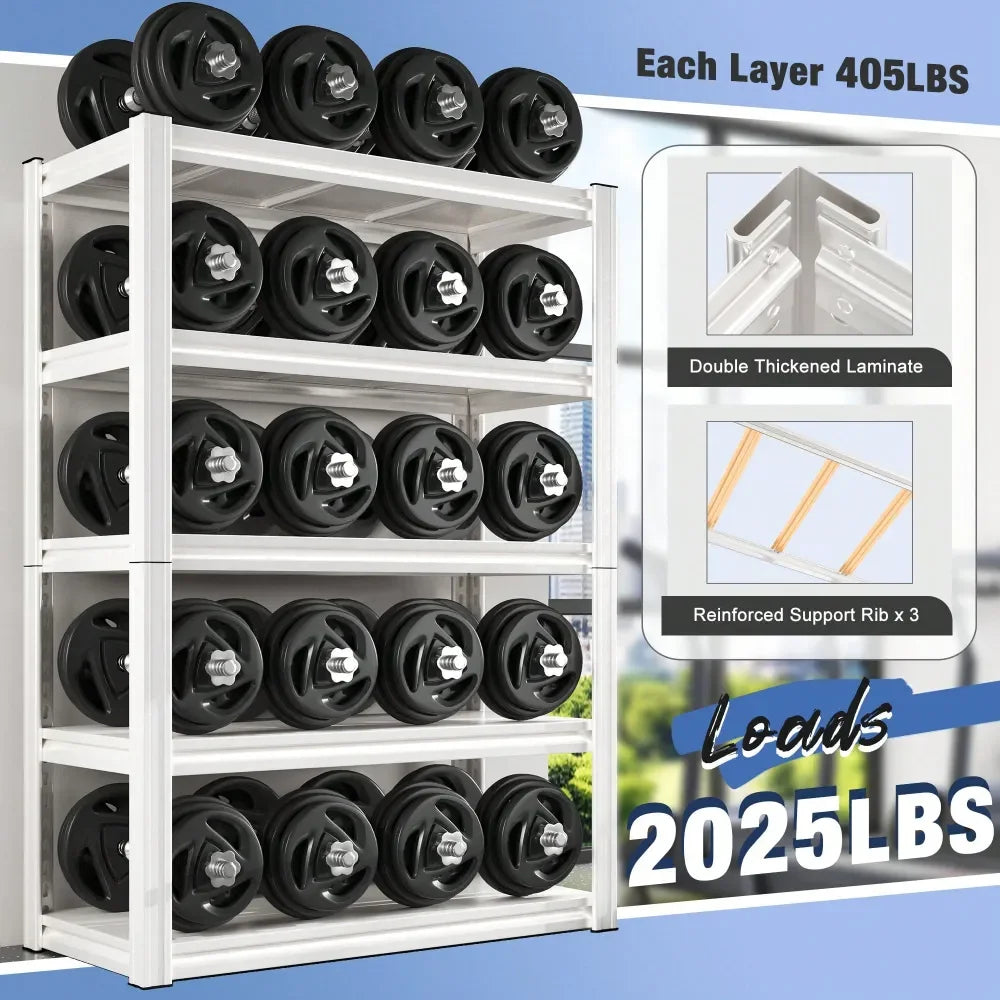 Heavy Duty Metal Shelving Rack 5 Tier Storage Shelf