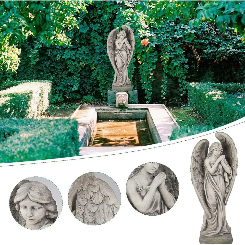 Outdoor Garden Angel Statue Resin Sculpture For Yard And Patio