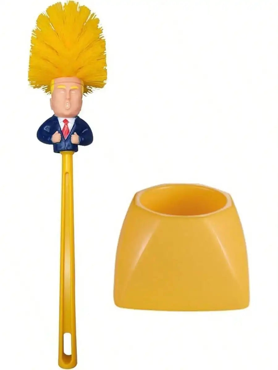 Toilet Brush And Holder Set With Funny Thumbs Up Design