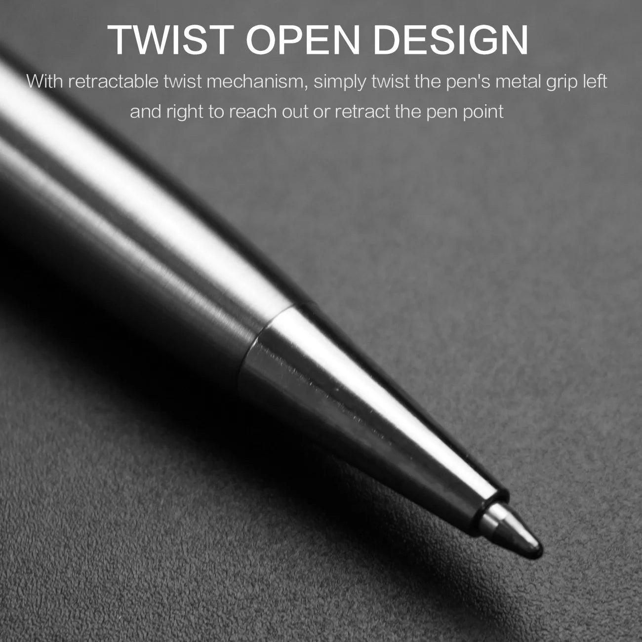StoneGo Retractable Ballpoint Pen Smooth Writing Signature Pen