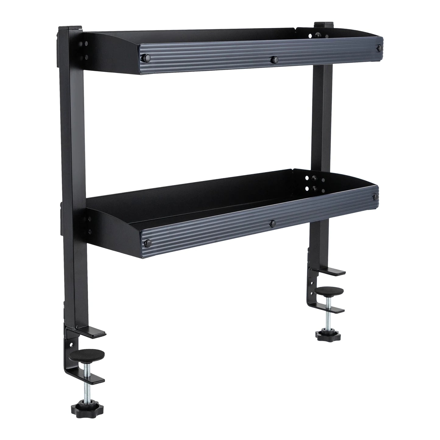 Clamp-On Desk Shelf Two-Tier Corner Organizer For Home Office
