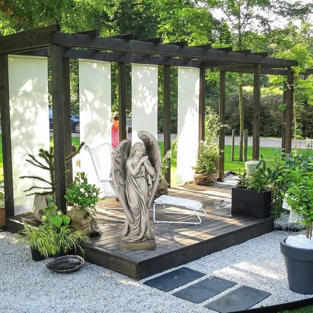 Outdoor Garden Angel Statue Resin Sculpture For Yard And Patio