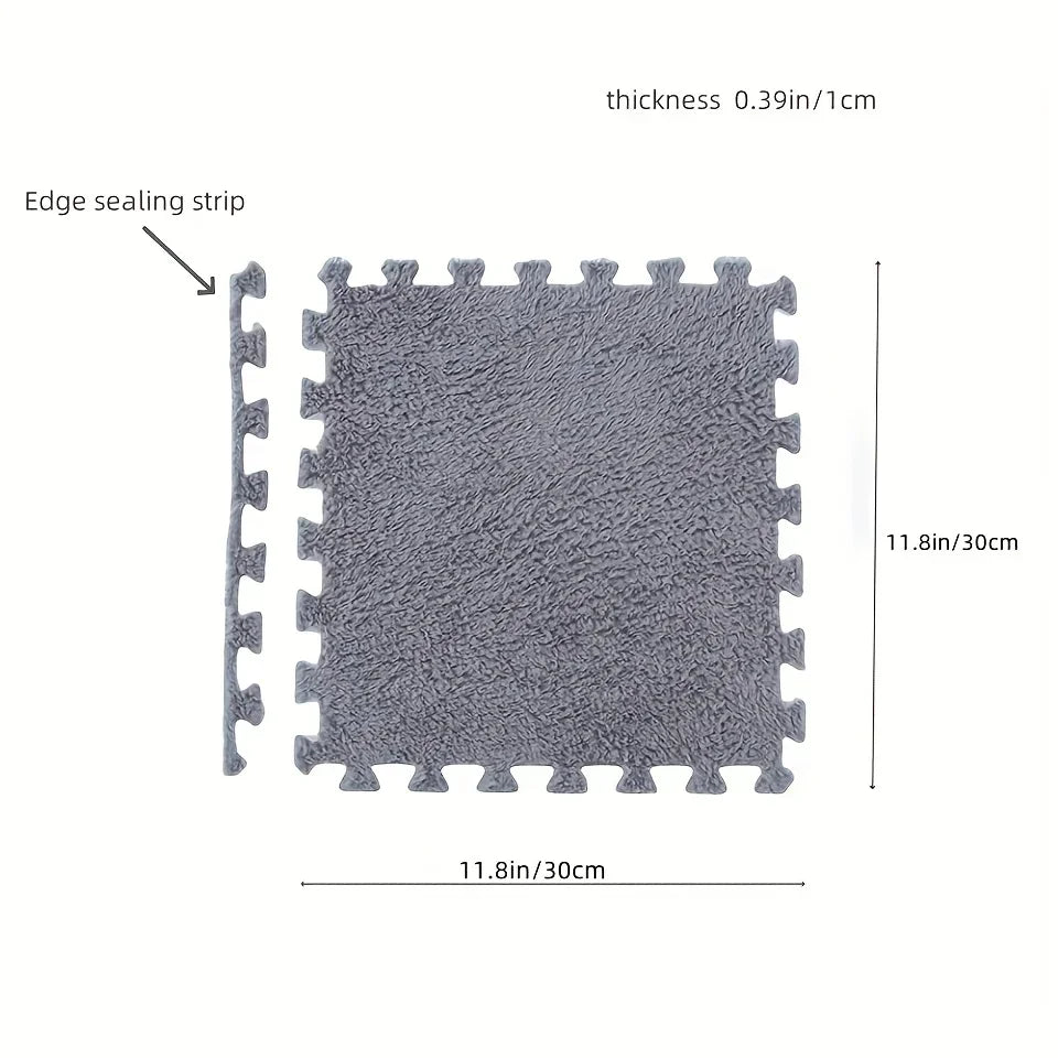 Interlocking Foam Floor Mats 24 Piece Non Slip EVA Tiles