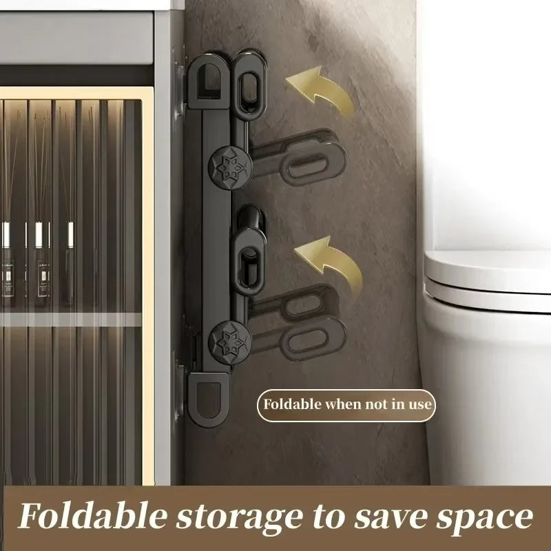 MOZHOU Wall Mounted Shoe Rack Multifunctional Bathroom Organizer