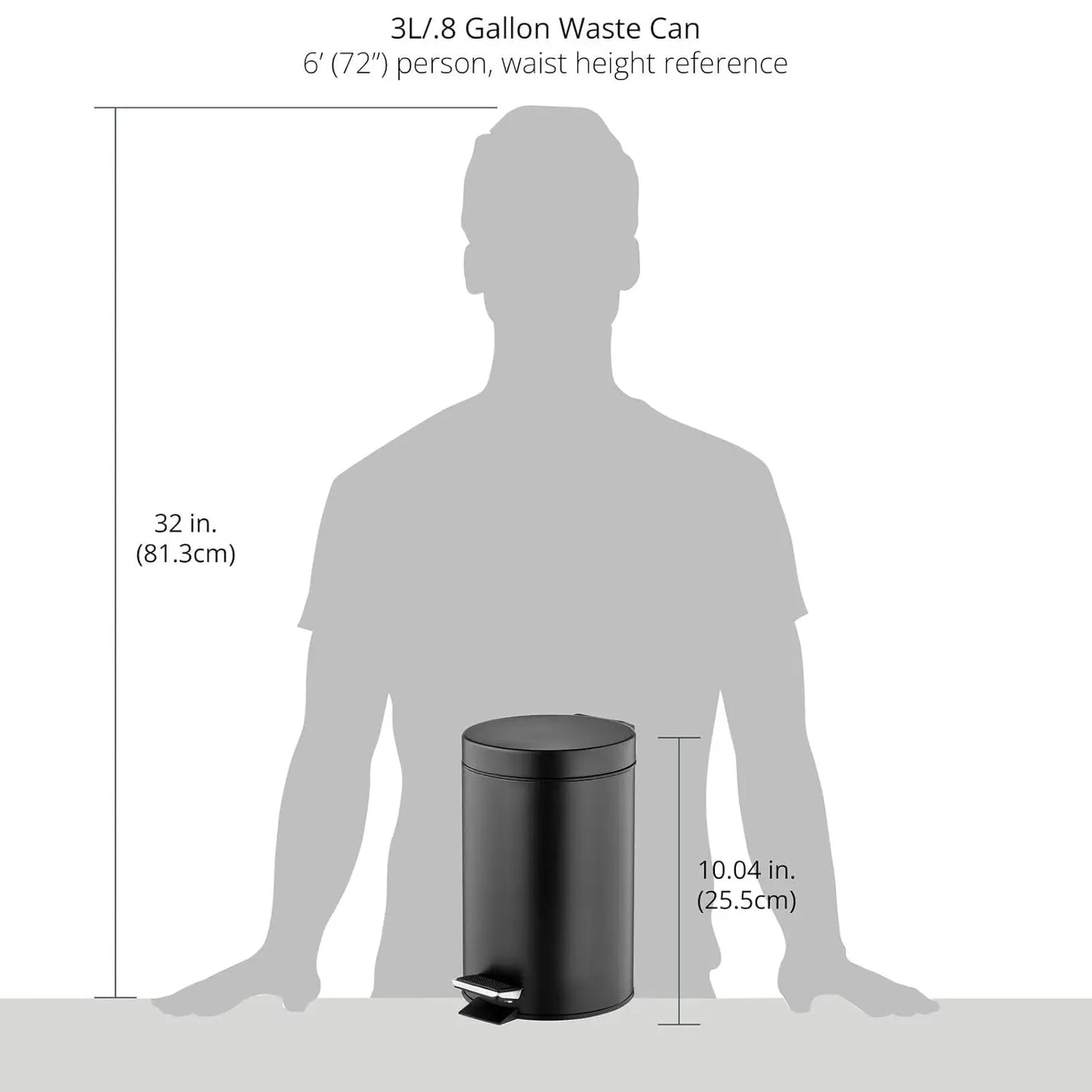 Pedal Bin Metal Waste Bin With Lid Plastic Bucket Insert