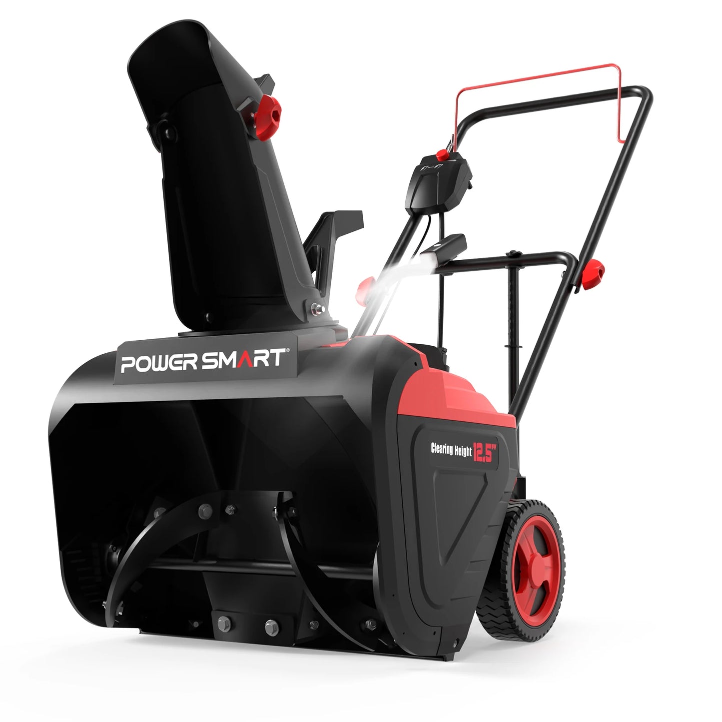 POWERSMART Electric Snow Thrower With 180 Degree Chute And LED