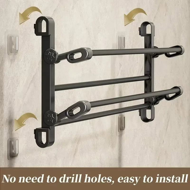 MOZHOU Wall Mounted Shoe Rack Multifunctional Bathroom Organizer