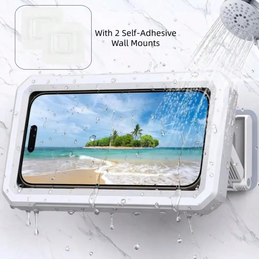 Waterproof Shower Phone Holder 360 Degree Retractable Wall Mount