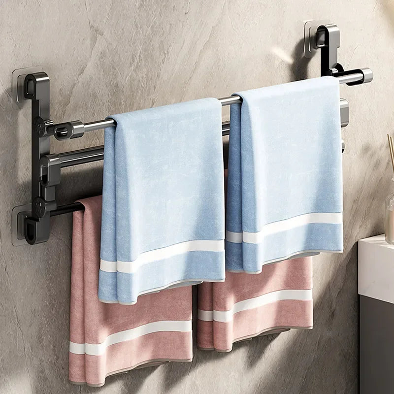 MOZHOU Wall Mounted Shoe Rack Multifunctional Bathroom Organizer