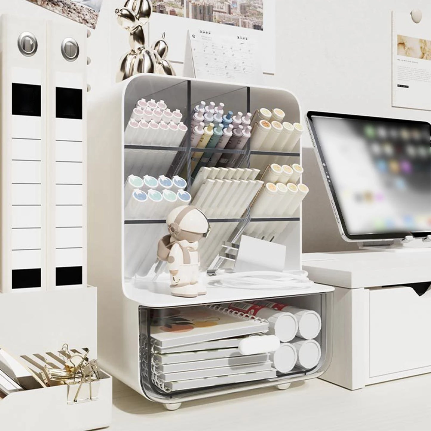 Oblique Pen Holder Desk Organizer For Stationery Storage Box