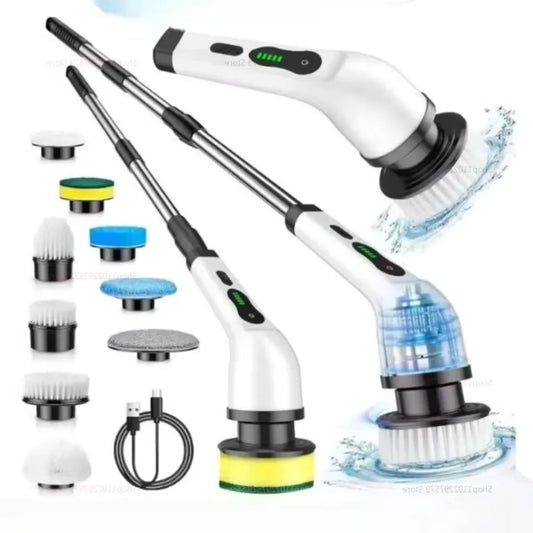 COBASPORT 9-In-1 Electric Spin Scrubber Cordless Shower Cleaning Brush