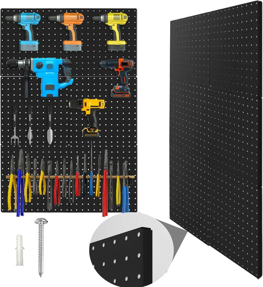 Metal Pegboard Panels With Bent Frame Heavy Duty Wall Organizer