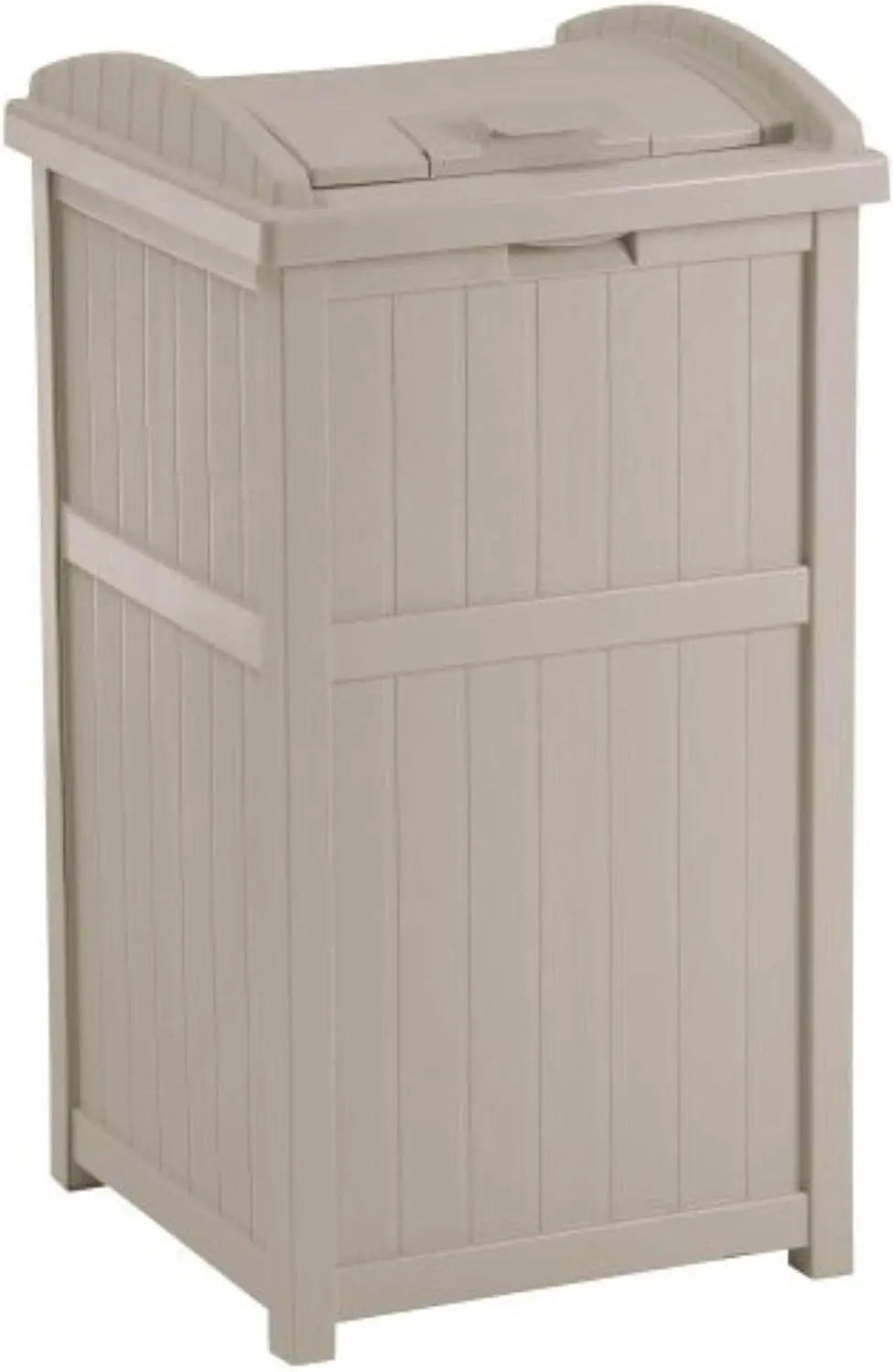 Outdoor Trash Hideaway Resin Waste Storage Container Patio Backyard Garden