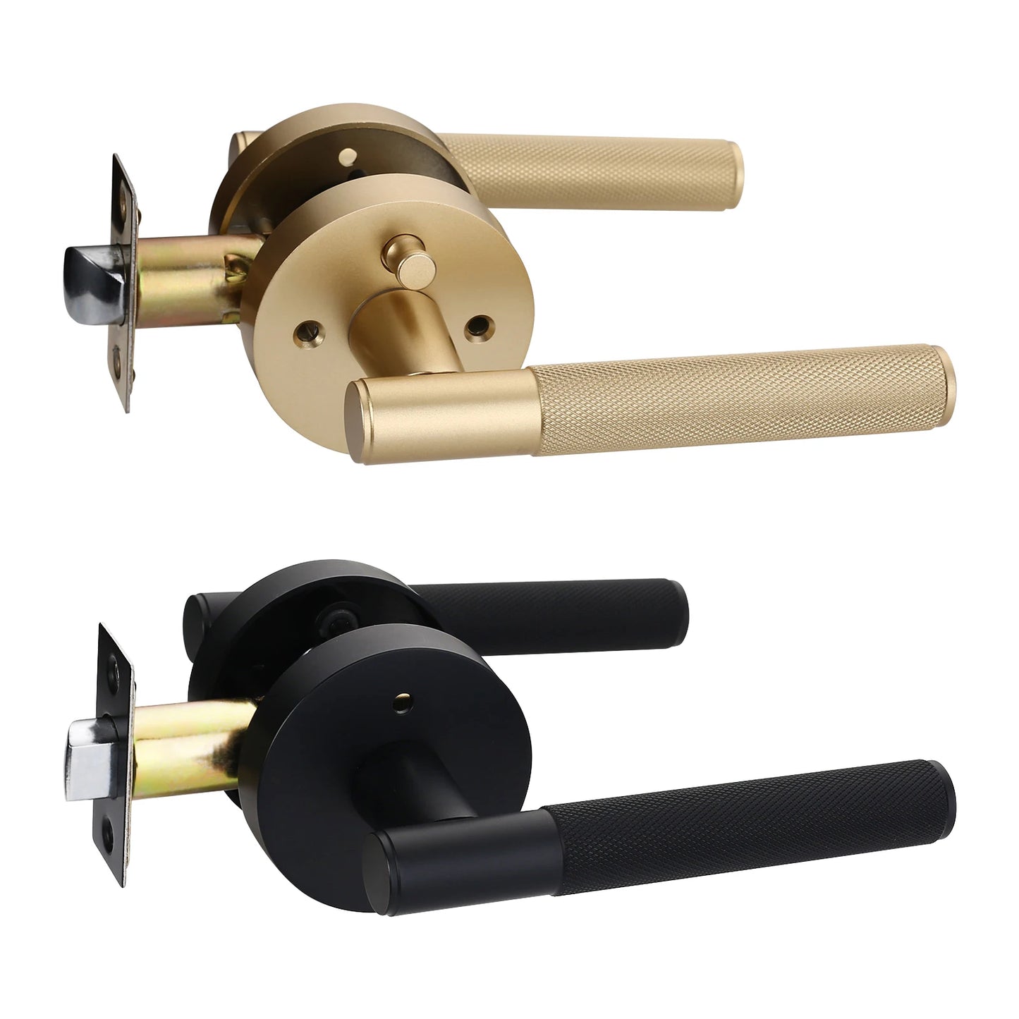Viladepot Privacy Door Handle Lever Lock Reversible Keyless
