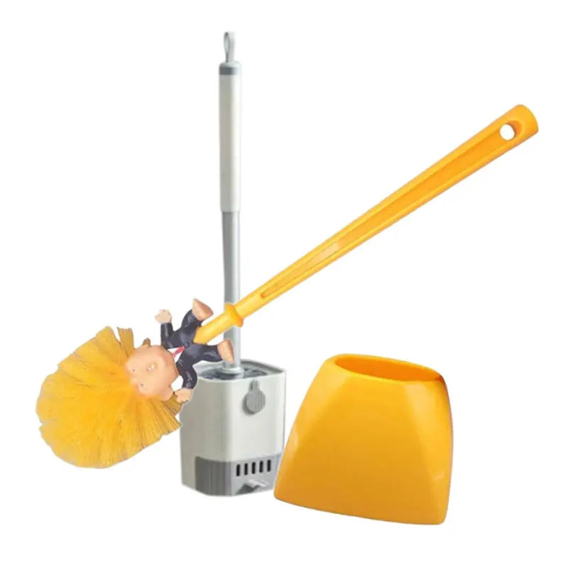Toilet Brush And Holder Set With Funny Thumbs Up Design