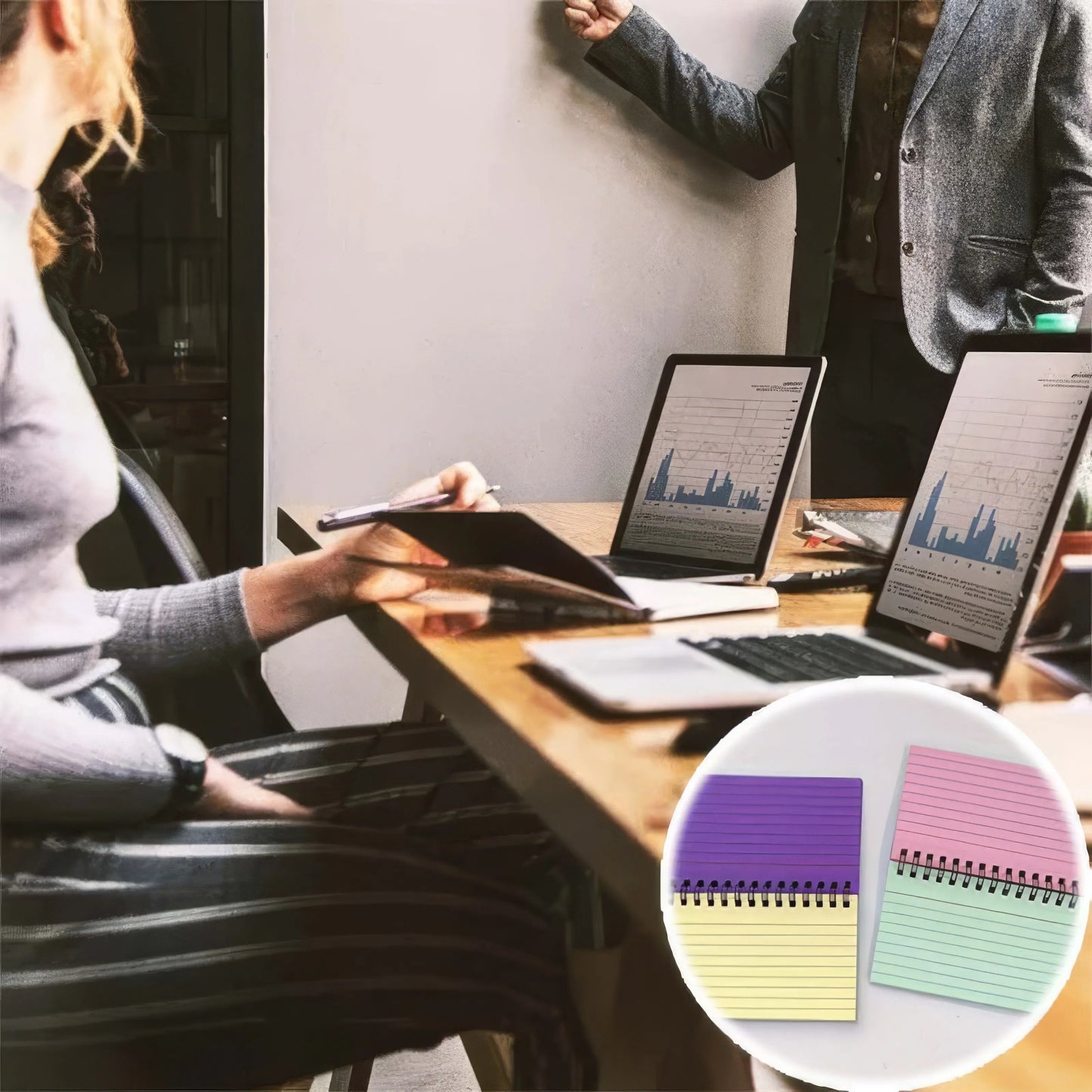 Spiral Notebooks Set For Home Office And School Use