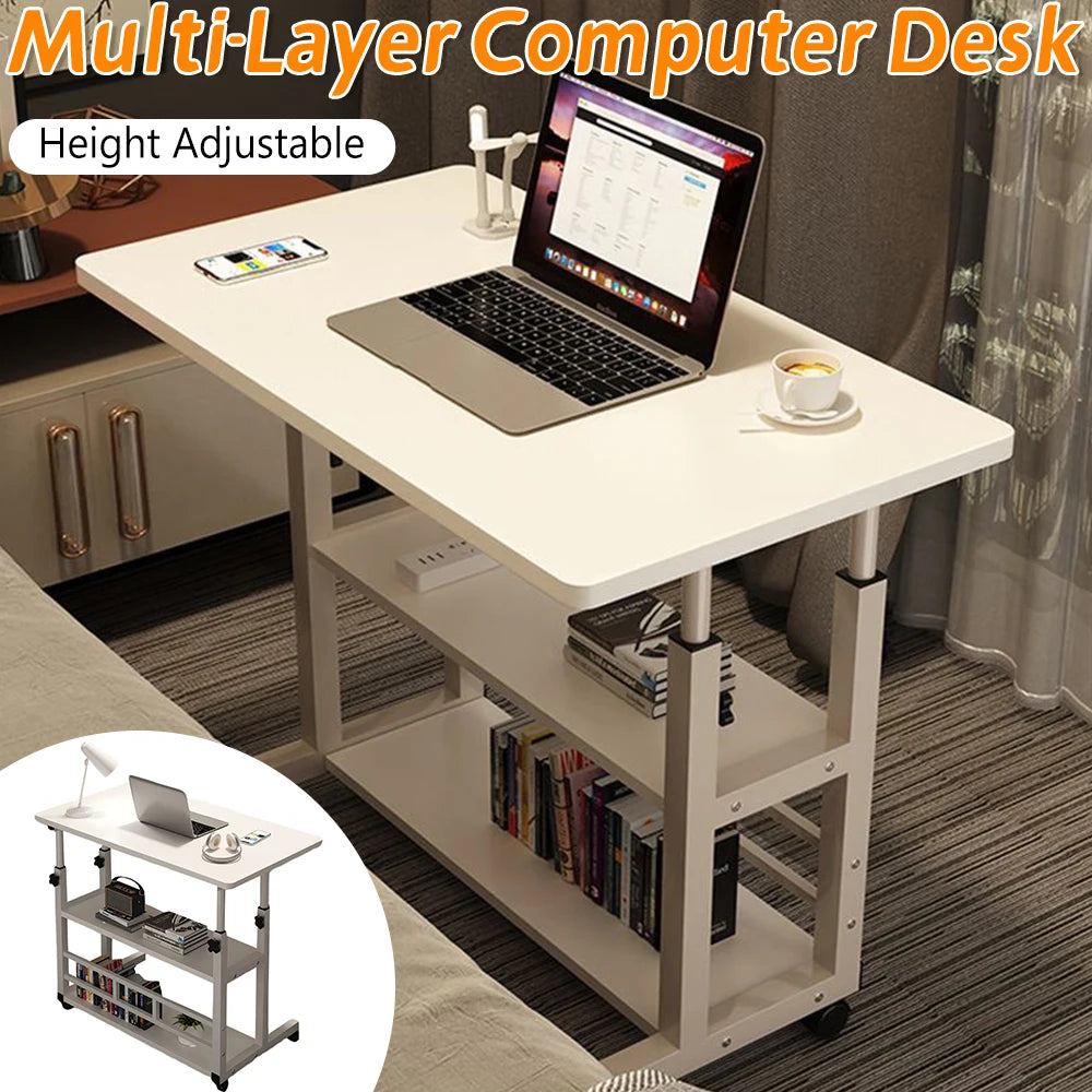 APWIKOGER Multi Layer Height Adjustable Standing Desk For Home Office