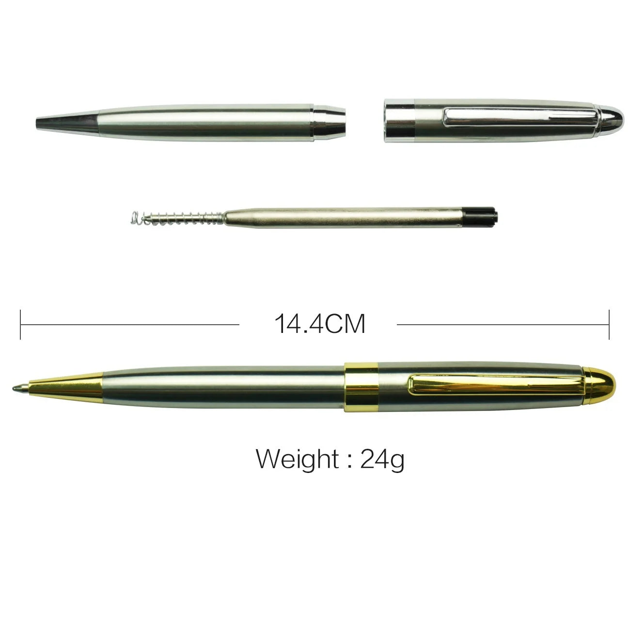 StoneGo Retractable Ballpoint Pen Smooth Writing Signature Pen