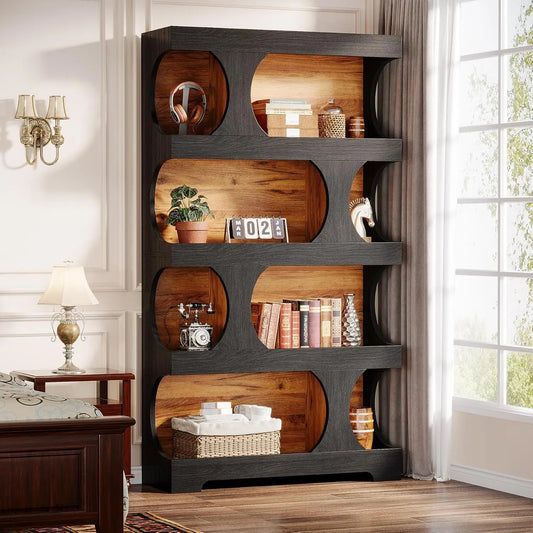 LITTLE TREE Modern Asymmetrical Bookshelf Freestanding Display