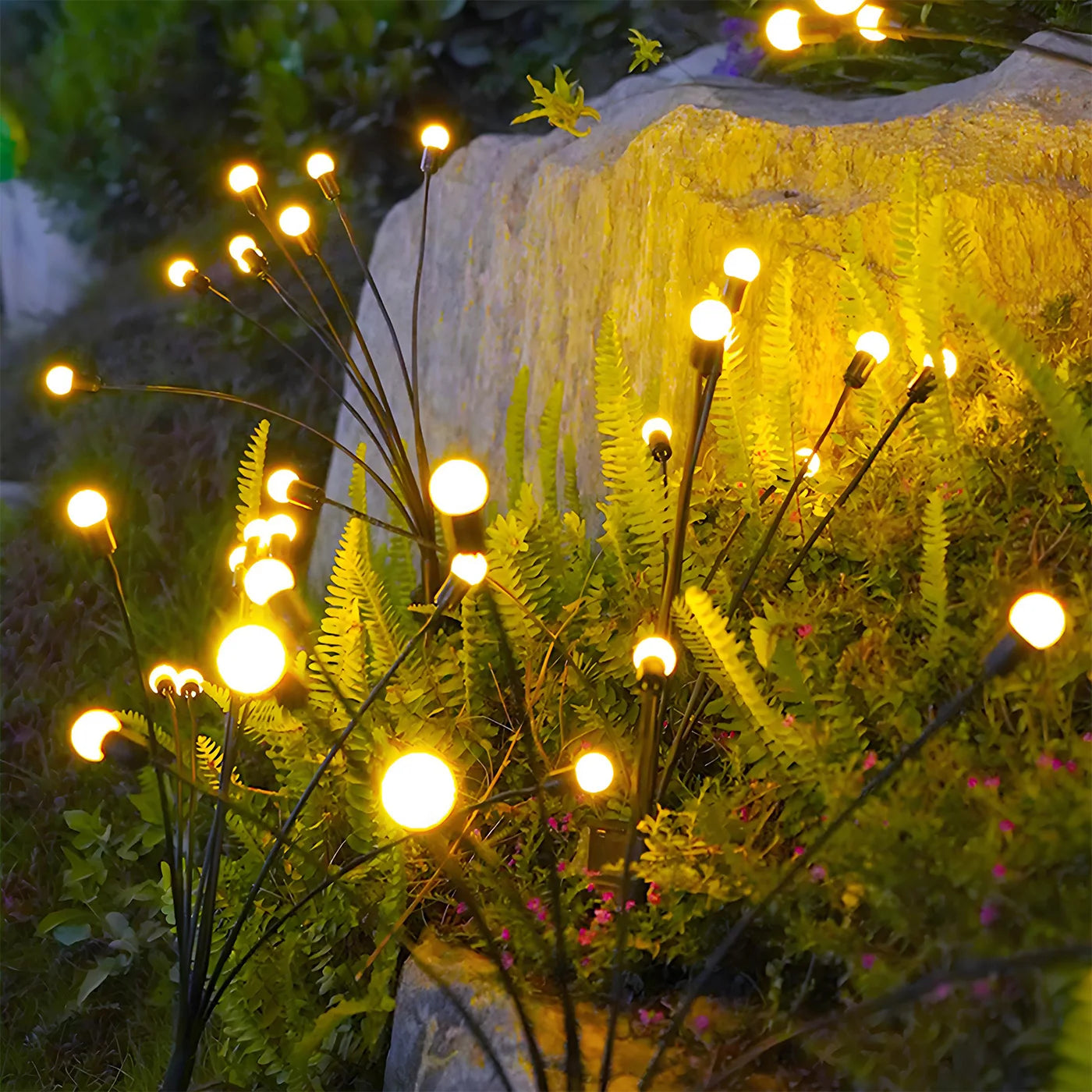 Solar Firefly LED Outdoor Garden Lights For Pathways