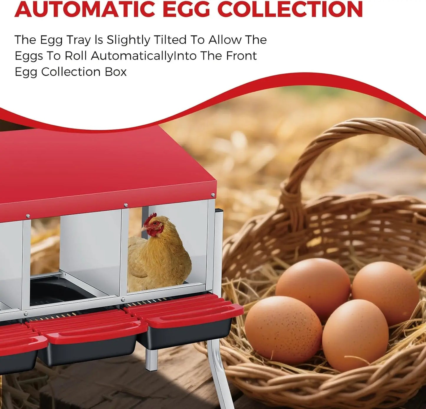 TWISTER.CK Multi-Compartment Metal Nesting Box With Automatic Rollout