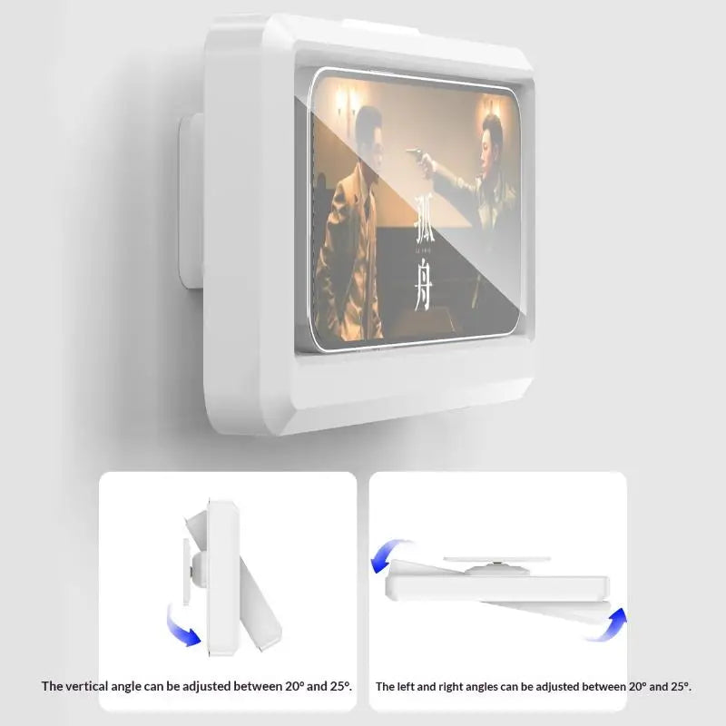 Waterproof Wall Mount Phone Holder With 360 Rotatable Self-Adhesive Stand