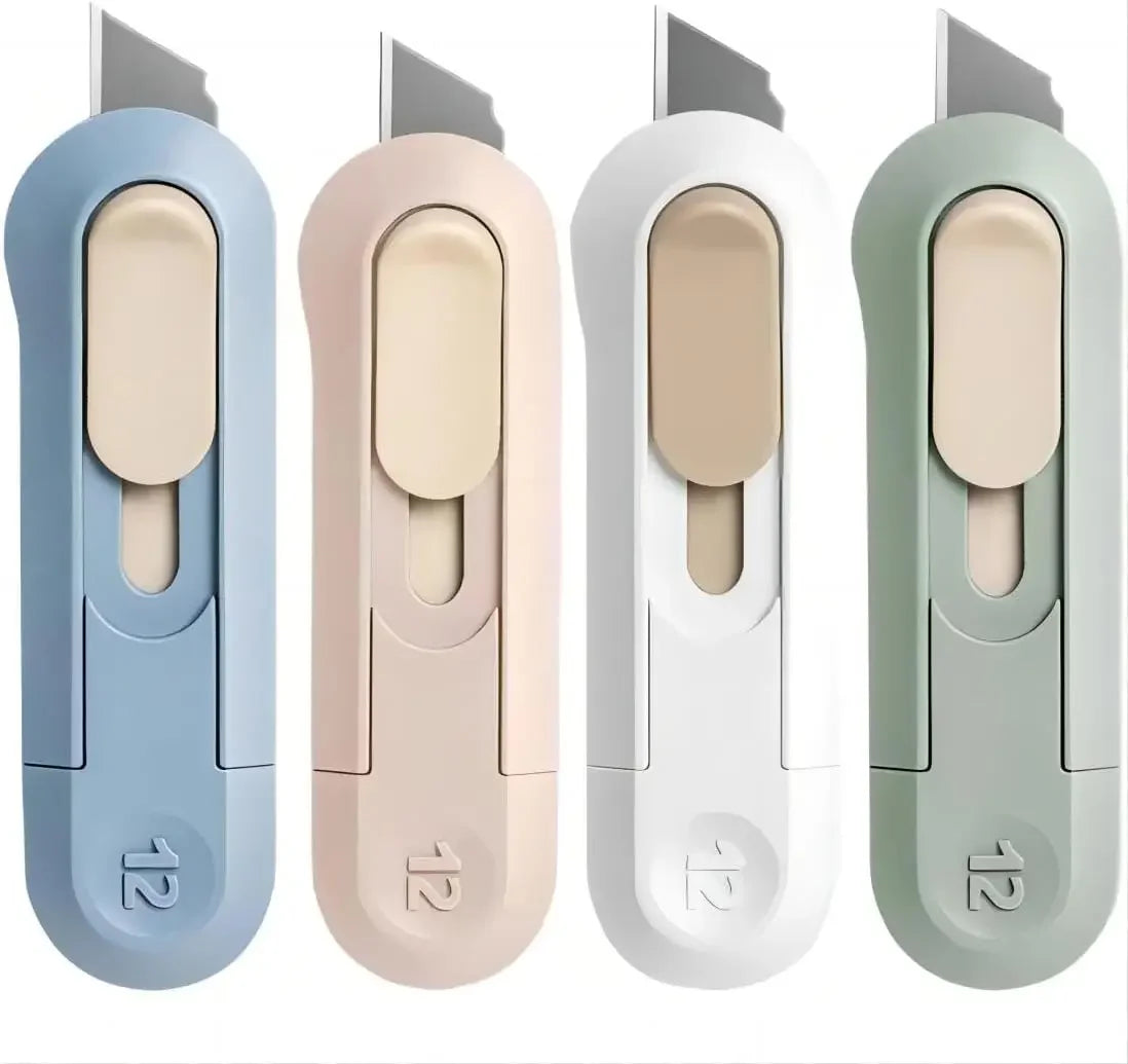 Portable Box Cutter Retractable Knife Six Pack For Office