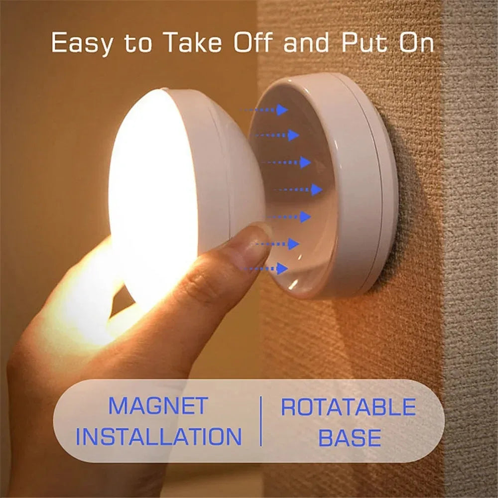 Liuyangmao Round USB Night Light With Motion Sensor