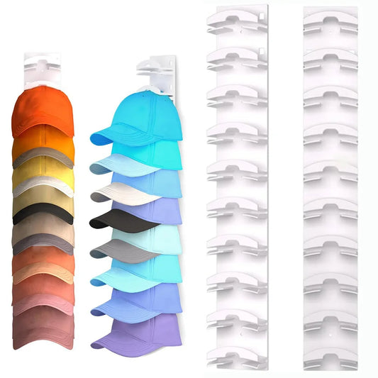Plastic Hat Rack Wall Mounted Cap Organizer For Baseball Caps