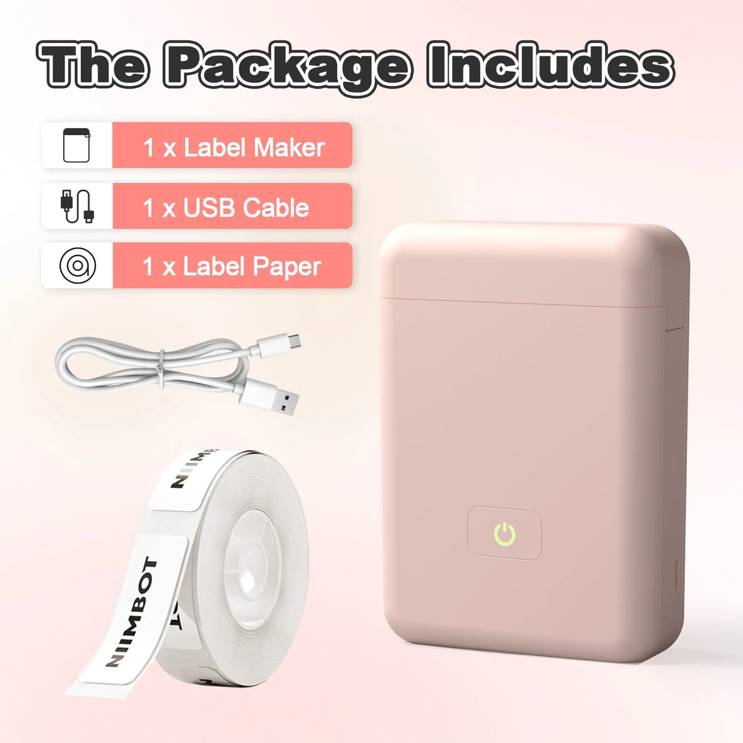 TakeYou Mini Portable Thermal Printer Label Maker Bluetooth