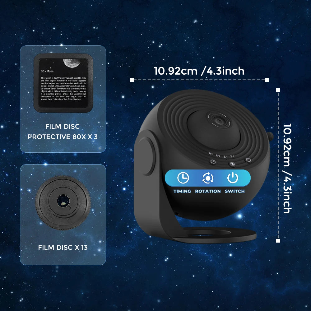 Aiopp Star Projector 13 In Galaxy Projector With 360 Rotation