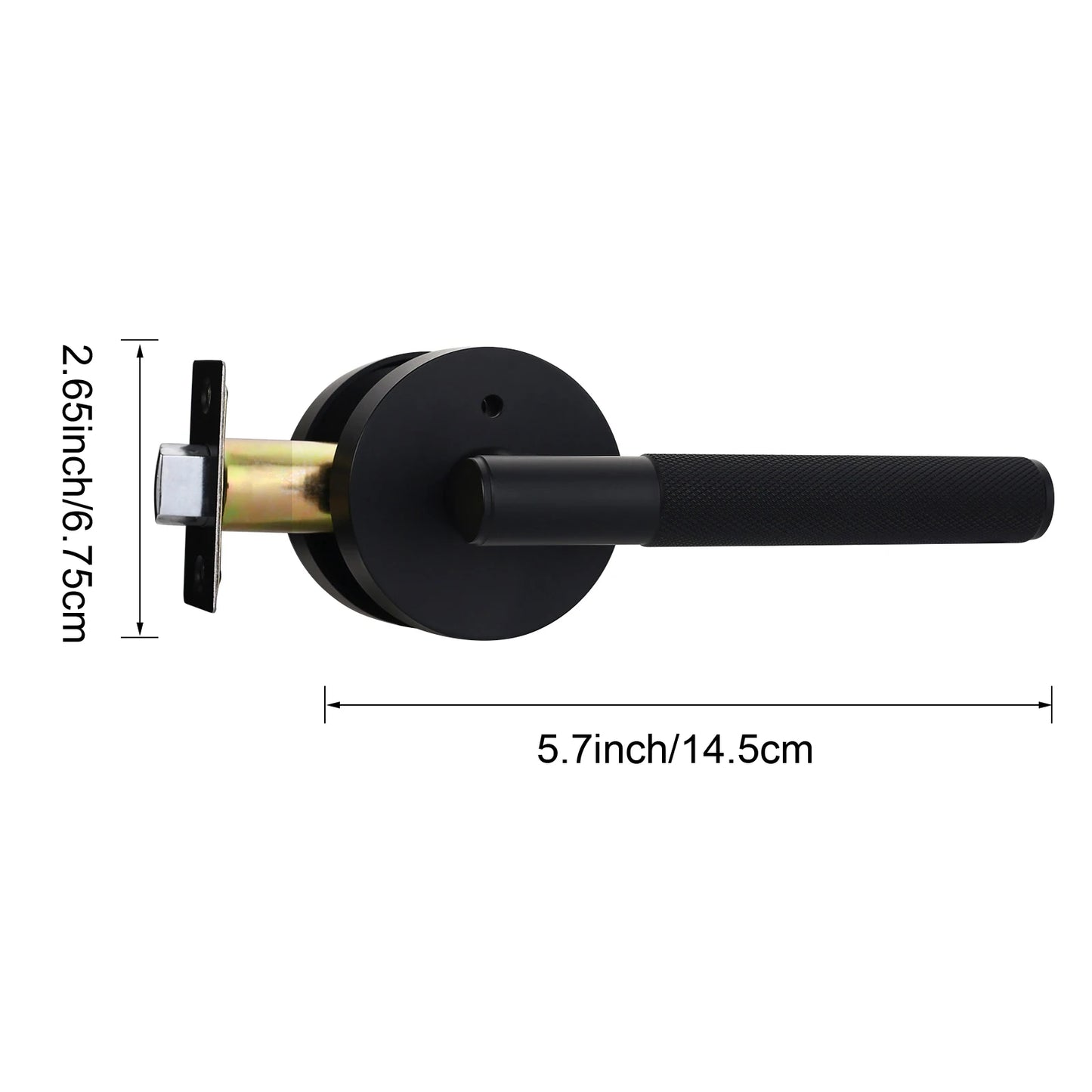 Viladepot Privacy Door Handle Lever Lock Reversible Keyless