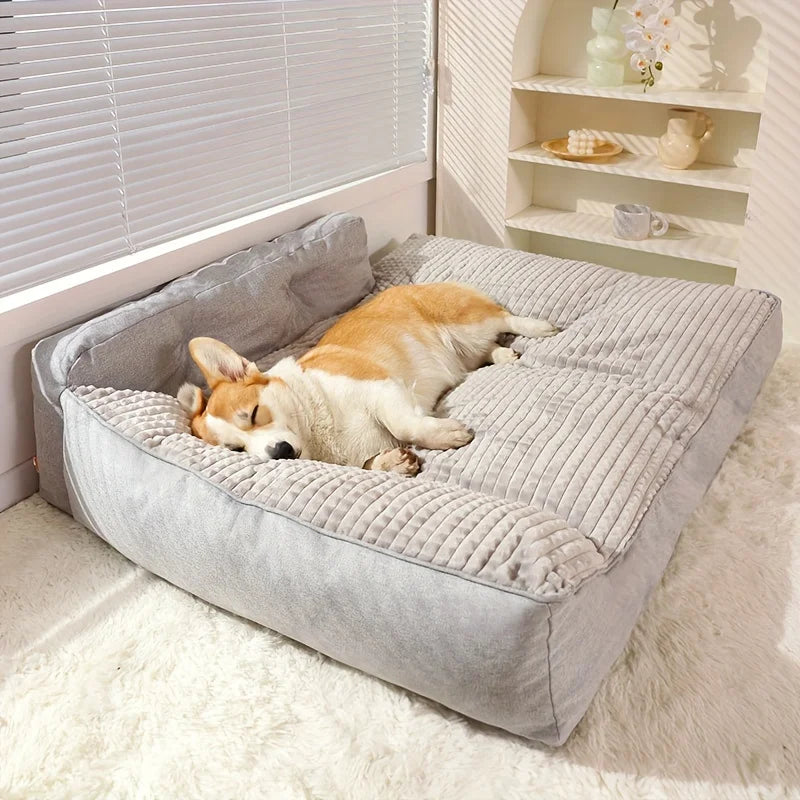 Non Slip Winter Warm Cat And Dog Bed Cushioned Kennel