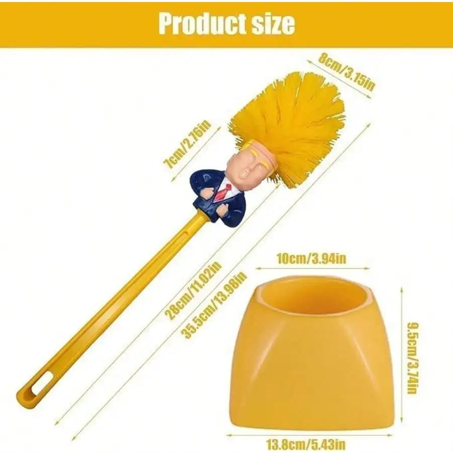 Toilet Brush And Holder Set With Funny Thumbs Up Design