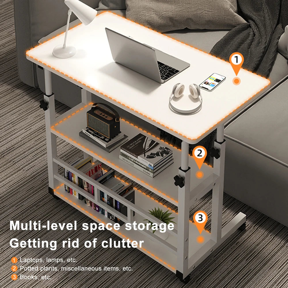 APWIKOGER Multi Layer Height Adjustable Standing Desk For Home Office