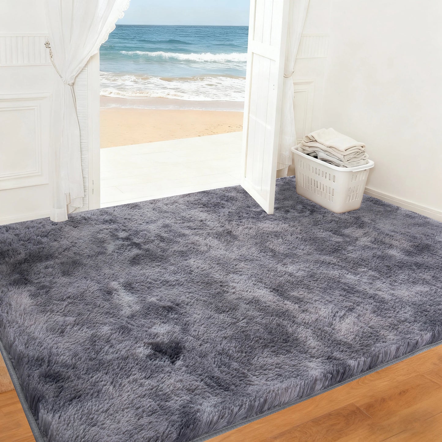 Ultra Soft Puffy Rug Tufted Indoor Floor Mat For Nursery