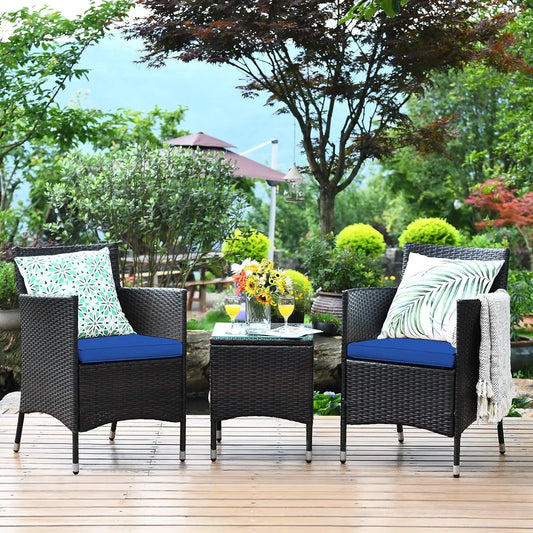 XIAOLANG Outdoor Wicker Patio Furniture Set With Cushions