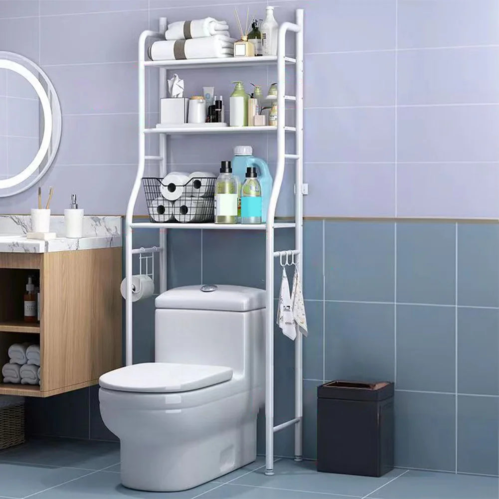 Studyset Over Toilet Storage Shelf Freestanding Metal Bathroom Shelves