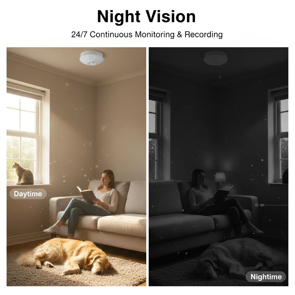 Mini 1080P Indoor Security Camera With WiFi Remote View Motion